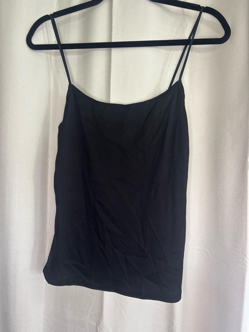 Vintage Joseph Ribkoff Black Spaghetti Strap Camisole Tank Top Basic Whimsigoth